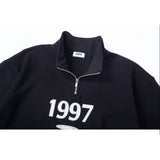 1997 スケート 1/2 ハーフ ジップアップ T シャツ