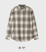 Prix Daily Natural Easy Overfit Check Shirt