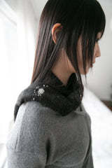 beads hairy muffler(2colors)