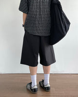Temple Linen Bermuda Pants