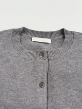 Ciel round button-up cardigan