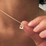 heart lock pendant