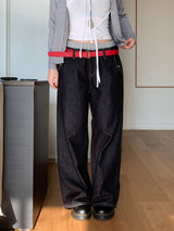 Atlas Non-fade Raw Denim Wide Pants