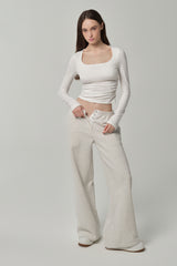 Clear Mind Square Top, White
