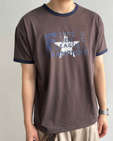 League Printed Ringer Short Sleeve Tee