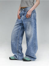 [Unisex] BTB : WAVE WASHING JEANS [BLUE CORE]