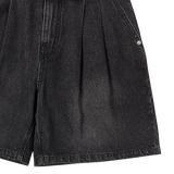 25SS WIDE BASIC DENIM SHORT PANTS BLACK