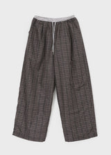 [MADE] Arha Check Padding Banding Pants