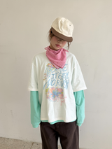 macaron long sleeveless T