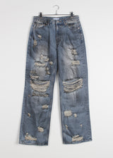 DAMAGE DIRTY DENIM