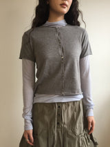 ル シアー モックネック Tシャツ (4color)