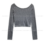 アンジーベーシックオフショルダー長袖Tシャツ