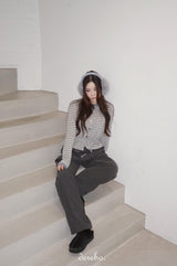 Corduroy Banded Layered Pants
