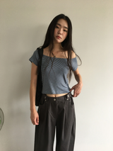Muse Off-shoulder T-shirt (3color) 