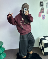 SHOULDER ARM PRINTING TATTOO PATCH CHERRY HOODIE🍒🩵🤍3COLOR