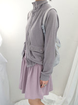 soft-touch raglan knit jacket