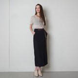 See-through Tencel Tee_Beige