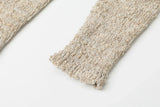 Boucle long cardigan - glitter beige