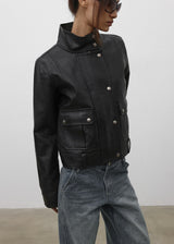 [MADE] Copea High-Neck Leather Jacket