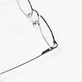 Knouun Square titanium glasses CODE. 103. C Black