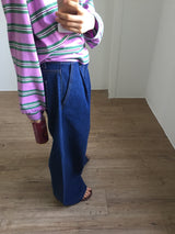 Back - Banding Wide Denim (1color)