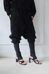 26SS★ KNITTED LEG WARMER COTTON SARROUEL PANTS