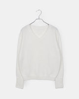 Eha Button Warmer Wool V-neck Knit