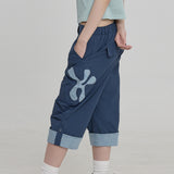 Check Applique Capri Pants