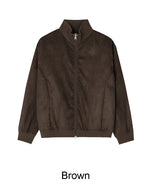 Lucal Satin Suede Zip-up