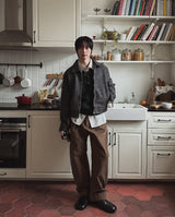 Log Mohair Wool Crop Jacket