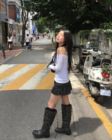 VネックスリムTシャツ