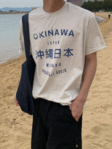 Okinawa ヴィンテージグラフィック半袖Tシャツ