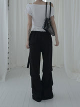 Warr Pintuck Wrap Bootcut Pants