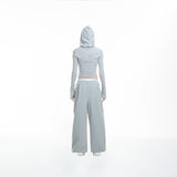 slim hooded top