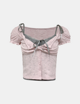 Rosa Ribbon Lace Top Cardigan