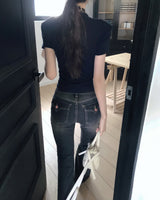 vintage low washing bootcut denim PT
