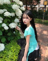 Linz Shirred Strap Short Sleeve