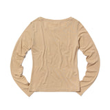 BEAUTY symbol long-sleeved T-Shirt (BEIGE)