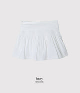 Ribbon Strap Lace Flare Mini Skirt (2color)