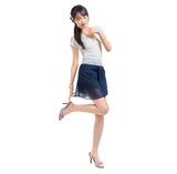 ROSY MIDI SKIRT [NAVY]