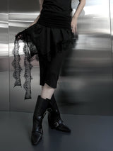 lace frill two-way top (2color)