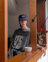 Pauline 75 レタリングピグメント半袖Tシャツ