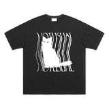 ラフキャットTシャツ - 5COLOR