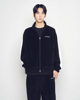 25FW ベロアストリングトラックパンツ ブラック