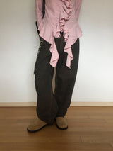 Winkle Frill Blouse T-Shirt (3colors)