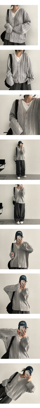 Adele Twisted Knitted Cardigan