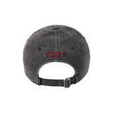 24FW SIDE SYMBOL POINT PIGMENT WASHING BALL CAP BLACK