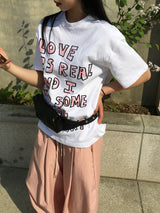 クレヨンキッシュレタリング半袖Tシャツ (2c)