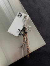 Leopard Double Star Drop Keychain