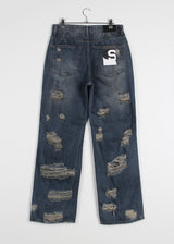 DAMAGE DIRTY DENIM